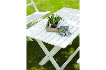 Utebord Hillerstorp Torpet Utebord 109x67 cm Vit - Vit - Products - Utemöbler & utemiljö - Utebord & trädgårdsbord - Matbord utomhus