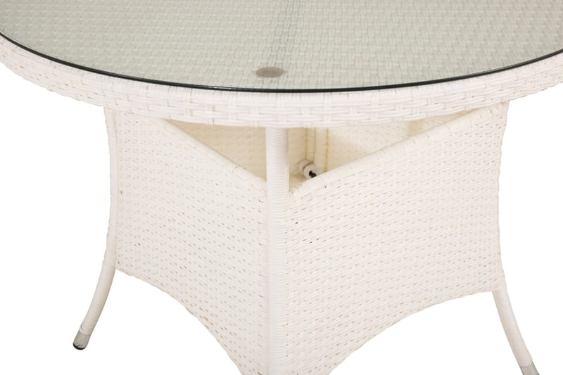 Volta Matbord Utomhus 90 Rund - Vit - Products - Utemöbler & utemiljö - Utebord & trädgårdsbord - Matbord utomhus