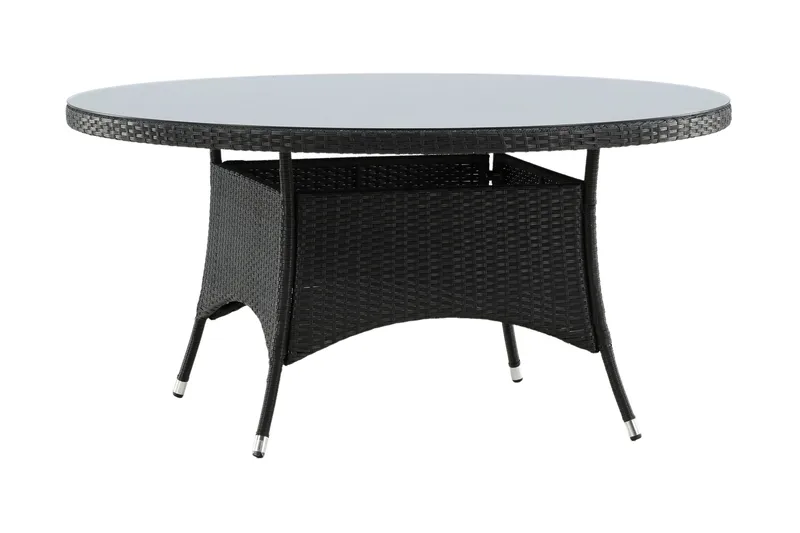 Volta Matbord Utomhus Rund Ø150 cm Svart - Venture Home - Products - Utemöbler & utemiljö - Utebord & trädgårdsbord - Matbord utomhus