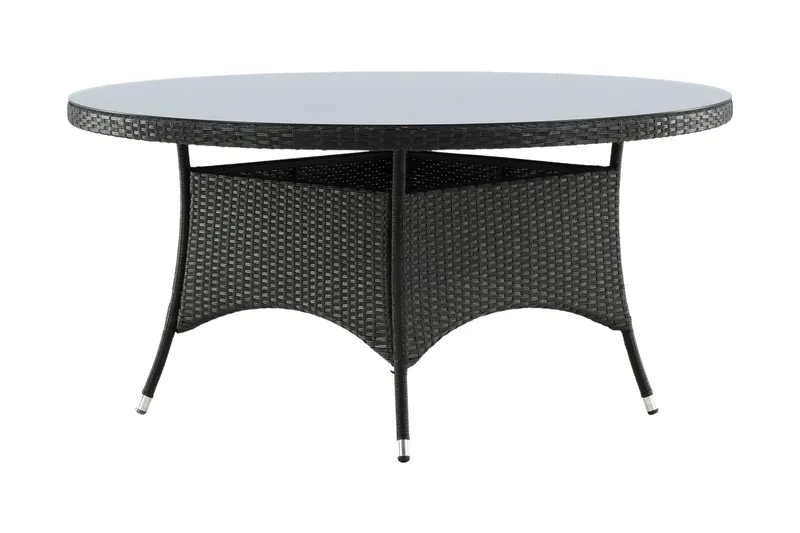 Volta Matbord Utomhus Rund Ø150 cm Svart - Venture Home - Products - Utemöbler & utemiljö - Utebord & trädgårdsbord - Matbord utomhus