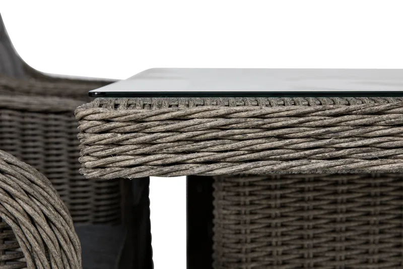 Marcus Matgrupp 200 + 6 Fåtöljer m Dyna - Grå - Products - Utemöbler & utemiljö - Utegrupp - Matgrupp utomhus