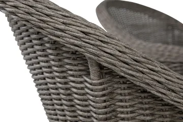 Marcus Matgrupp Utomhus 140 Rund + 4 Light Fåtöljer m Dyna - Grå - Products - Utemöbler & utemiljö - Utegrupp - Matgrupp utomhus