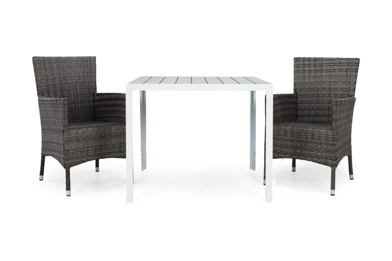 Tunis Matgrupp Utomhus 90 + 2 Thor Fåtölj - Vit/Grå - Products - Utemöbler & utemiljö - Utegrupp - Matgrupp utomhus