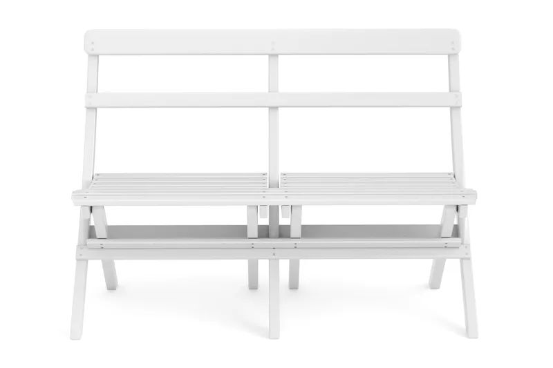 Landet liten soffa utomhus 110x60x89 cm - Träsoffa akacia - Vit - Products - Utemöbler & utemiljö - Utesoffa - Trädgårdssoffa