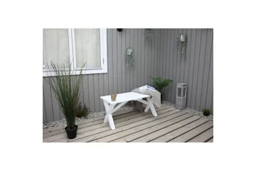Utomhusbänk Scottsdale - Vit, 100 cm - Products - Utemöbler & utemiljö - Utesoffa - Trädgårdsbänk & uteb änk