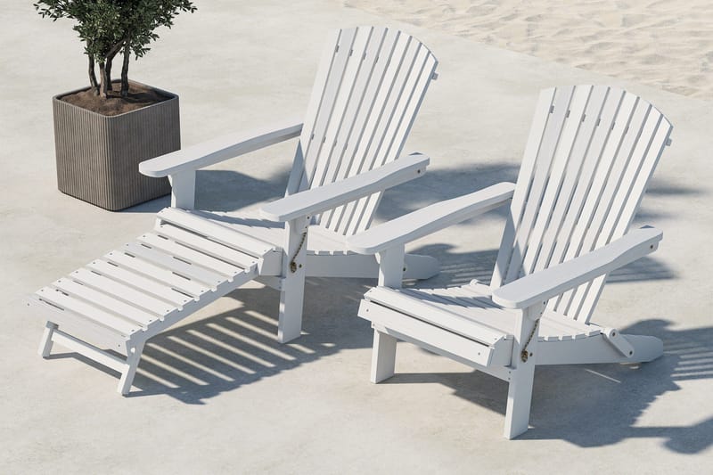 Tropea Solsäng - Vit - Products - Utemöbler & utemiljö - Utestol & trädgårdsstol - Solsäng & solvagn