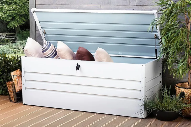 Cebrosa Dynlåda 165 cm - Vit - Products - Utemöbler & utemiljö - Utomhusförvaring - Dynförvaring - Dynbox & dynlåda