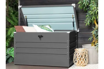 Dynlåda 132 x 62 cm grå CEBROSA - Grå - Products - Utemöbler & utemiljö - Utomhusförvaring - Dynförvaring - Dynbox & dynlåda
