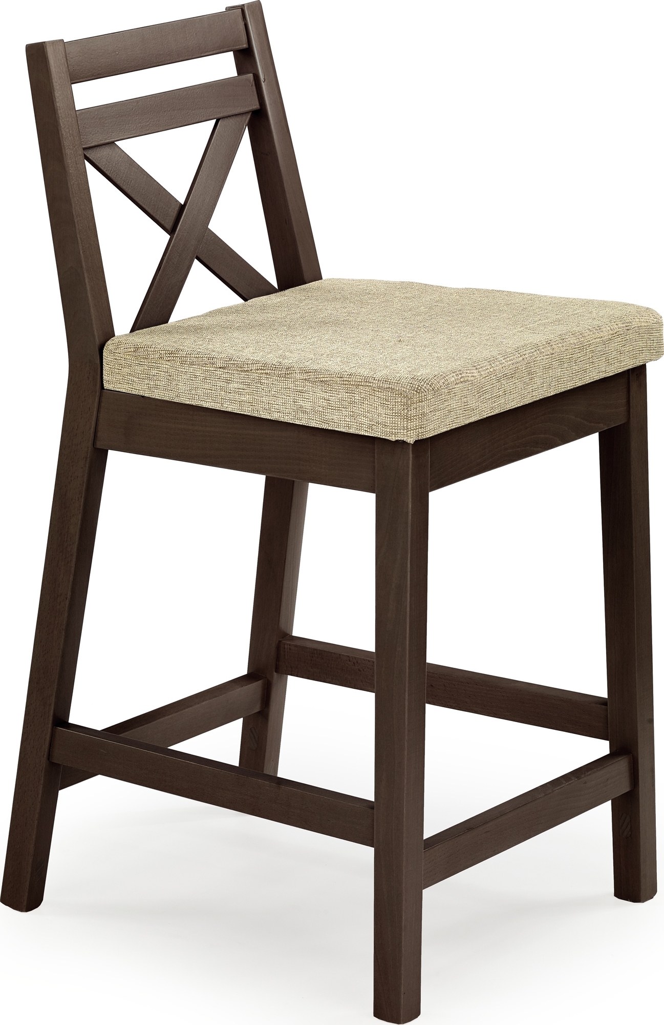 Cassandra barkruk SH 58 cm - Donker walnoot Cassandra barkruk SH 58 cm - Donker walnoot