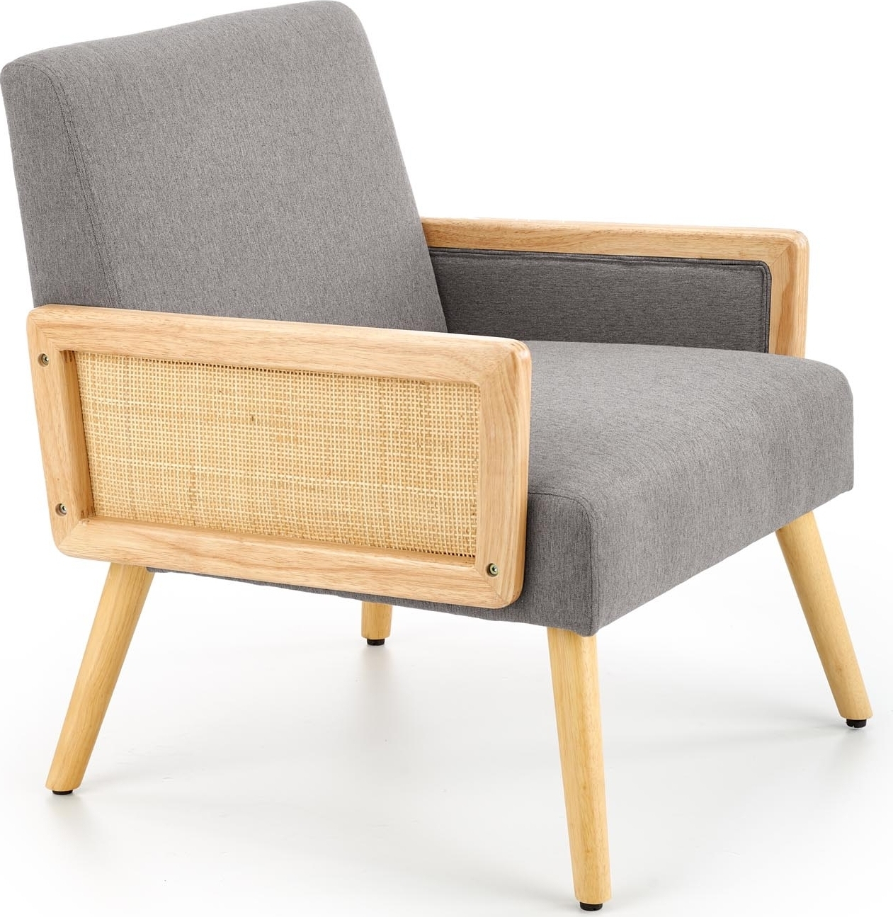 Fauteuil Fire - Grijs & hout