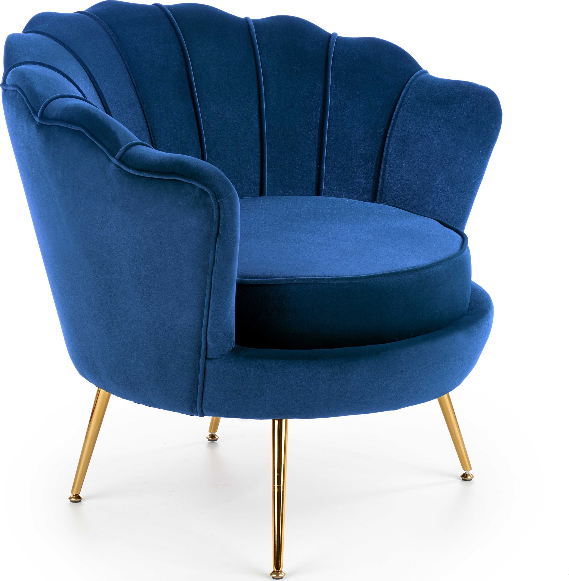 Aromati fauteuil - Blauw/goud Aromati fauteuil - Blauw/goud