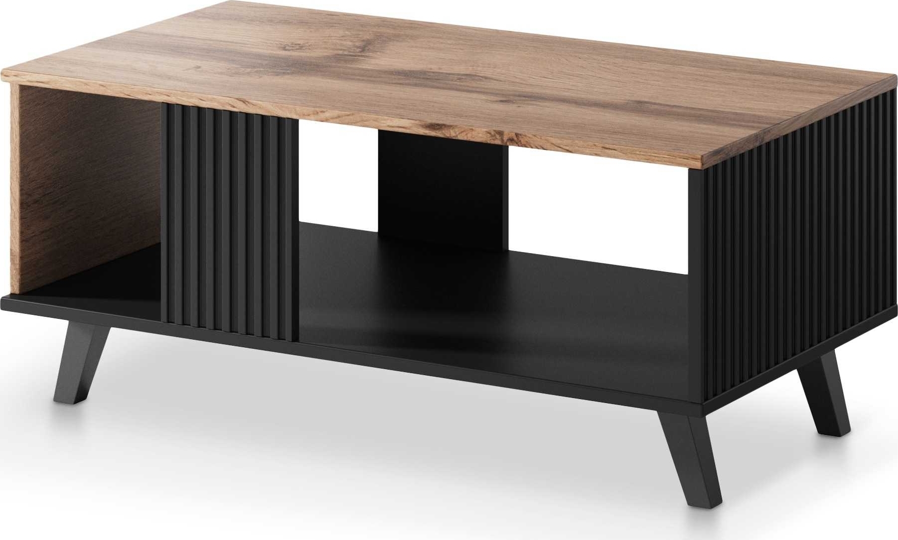 Fate soffbord 92 x 50 cm - Wotan ek/svart