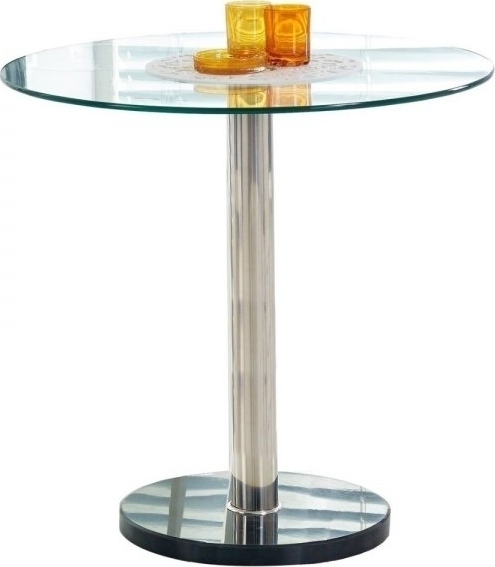 Matbord Violet med klarglas skiva - Krom & Marmor Matbord Violet med klarglas skiva - Krom & Marmor