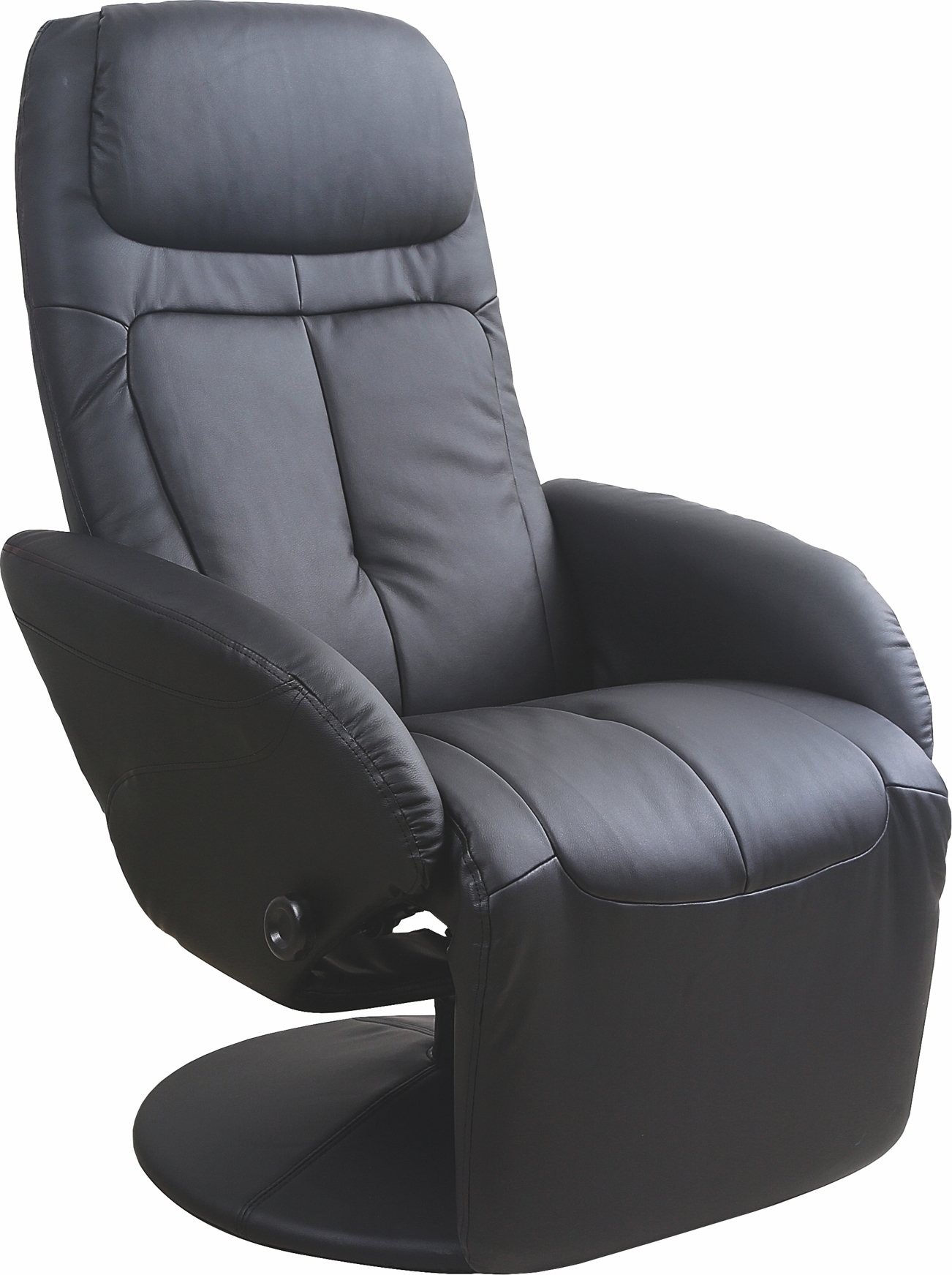 F�t�lj i svart konstl�der st�llbar - Berit + Reng�ring f�r m�bler