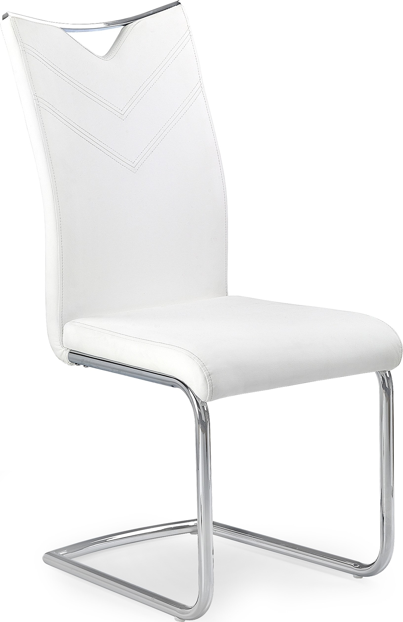 Stoel Annmarie - Wit/chroom