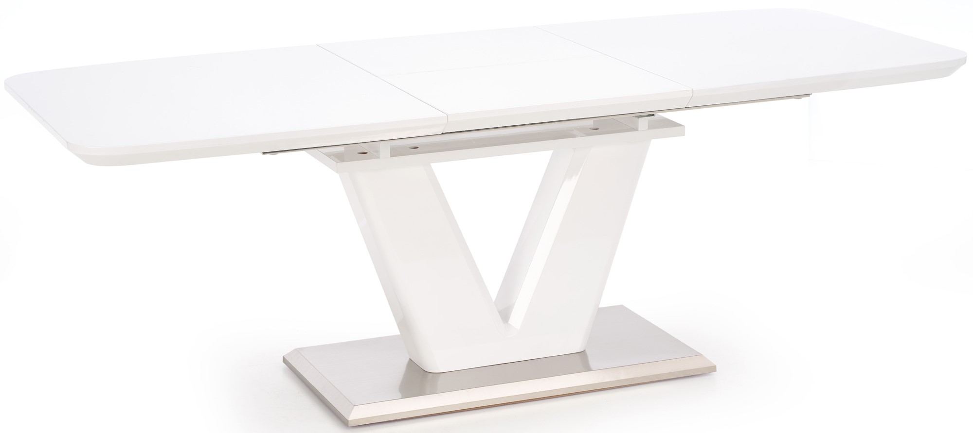 Annelise eettafel 160-220 cm - Wit hoogglans