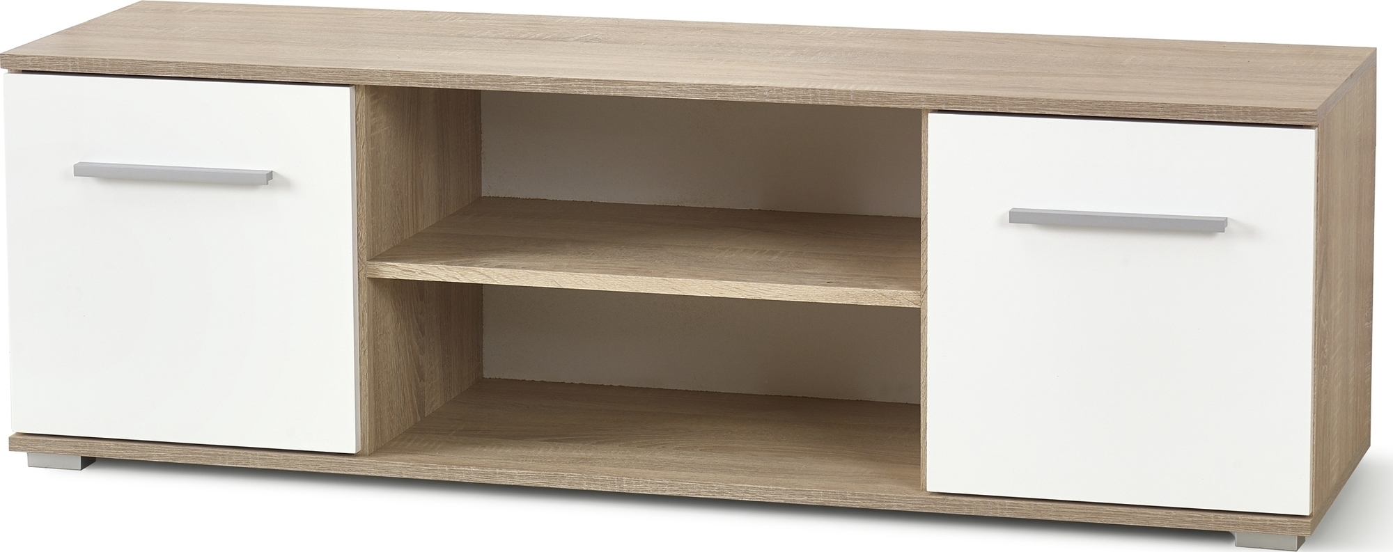 TV-bänk Abdel - Vit/ek TV-bänk Abdel - Vit/ek