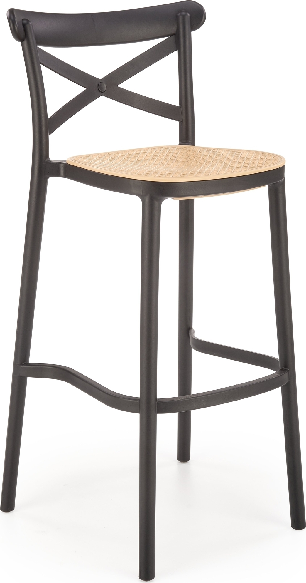 Pelican barkruk 111 - Zwart/beige