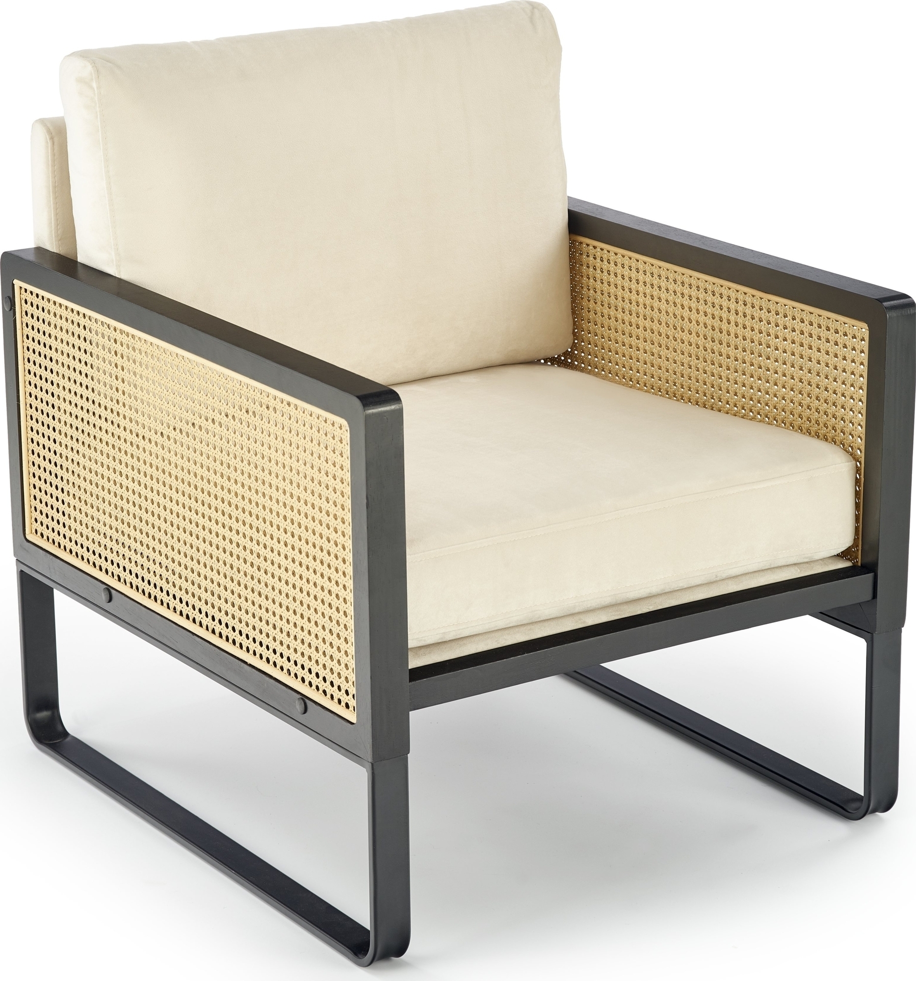 Ilario f�t�lj - Svart/beige