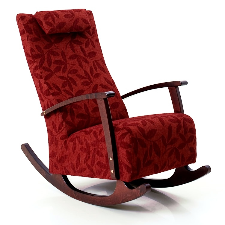 Jazzrocker | Fauteuil-schommelstoel in elke lak & stoffering