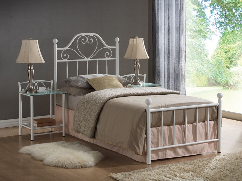 S�ng Richland 90x200 cm - Vit