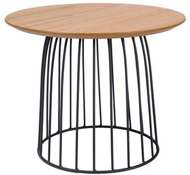 Soffbord Danna 50ø - Ek/svart Soffbord Danna 50ø - Ek/svart