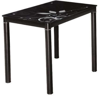 Anastasia 80 cm matbord - Svart