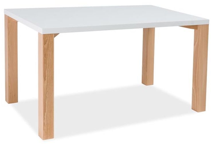 Julissa 120 cm matbord - Vit/bok