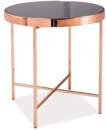 Daphne lampbord �43 cm - Koppar/svart