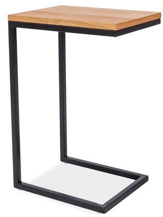 Maeve lampbord 40 x 30 cm - Ek/svart