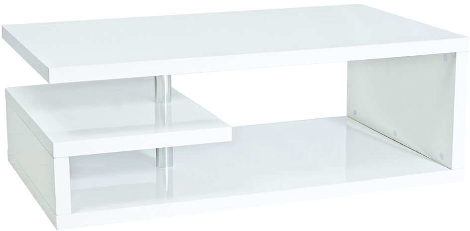 Patience soffbord 100 x 60 cm - Vit