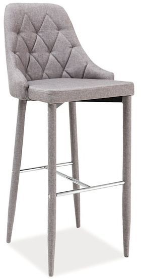 Adyson barstol i gr�tt tyg