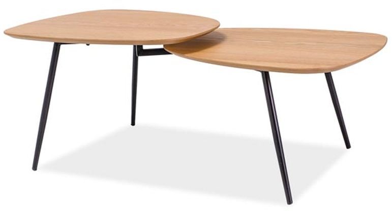 Soffbord Hilda - Ek/svart Soffbord Hilda - Ek/svart