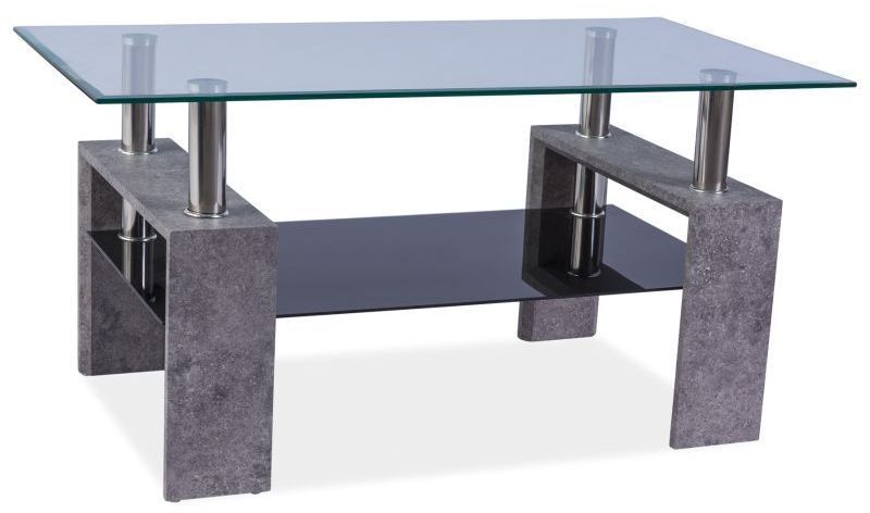 Clemson soffbord 110 x 60 cm - Svart/gr�