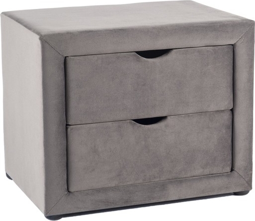 Eton 2 nachtkastjes - Grijs fluweel