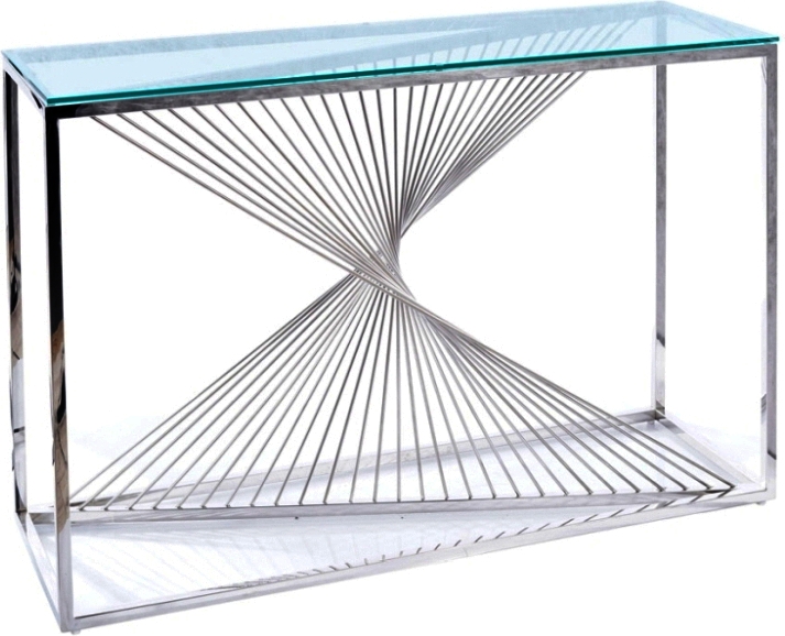 Flame consoletafel 120 x 40 cm - Chroom Flame consoletafel 120 x 40 cm - Chroom