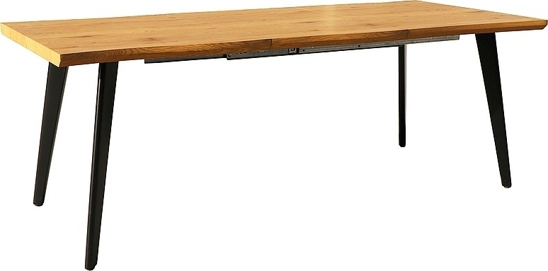 Fresno matbord 150-210 cm - Ek/svart Fresno matbord 150-210 cm - Ek/svart