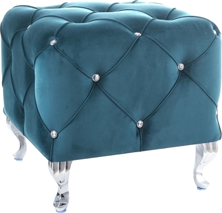 Hestia puff - Turkos sammet Hestia puff - Turkos sammet