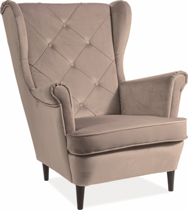 Lady fauteuil - Oranje fluweel