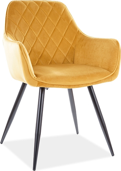 Linea matstol - Orange sammet