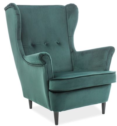 Salomon f�t�lj - Gr�n sammet