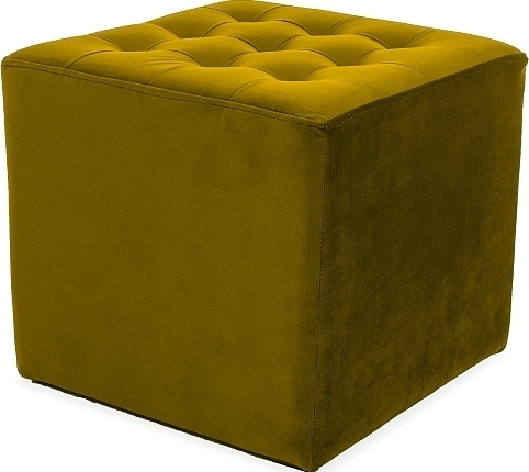 Kent puff - Oranje fluweel Kent puff - Oranje fluweel