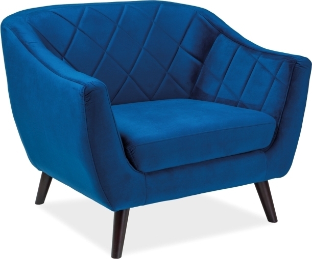 Molly f�t�lj - Bl� sammet