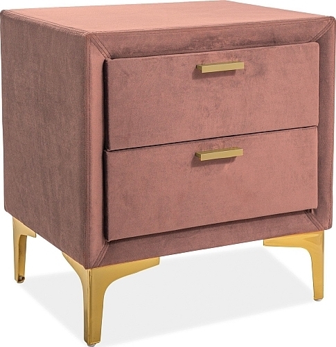 Monako s�ngbord - Rosa sammet