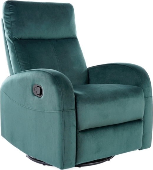 Olimp reclinerf�t�lj - Gr�n sammet
