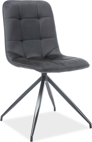 Texo matstol - Svart sammet Texo matstol - Svart sammet