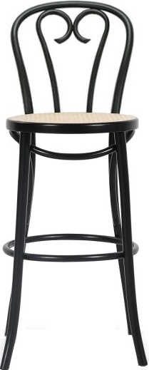 No 16 barkruk met rotan zitting - Elke kleur op het frame No 16 barkruk met rotan zitting - Elke kleur op het frame