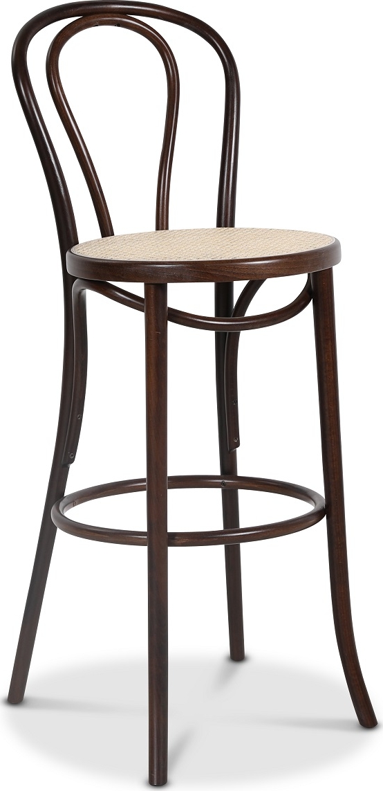 No 18 barkruk met rotan zitting - Elke kleur op het frame No 18 barkruk met rotan zitting - Elke kleur op het frame