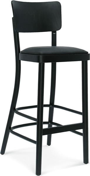 Barkruk Novo met gestoffeerde zitting - Kleur van de bekleding en het frame naar keuze Barkruk Novo met gestoffeerde zitting - Kleur van de bekleding en het frame naar keuze