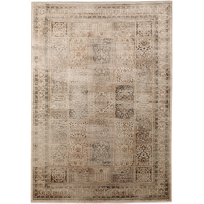 Konstsilkesmatta - Vintage - Ivory